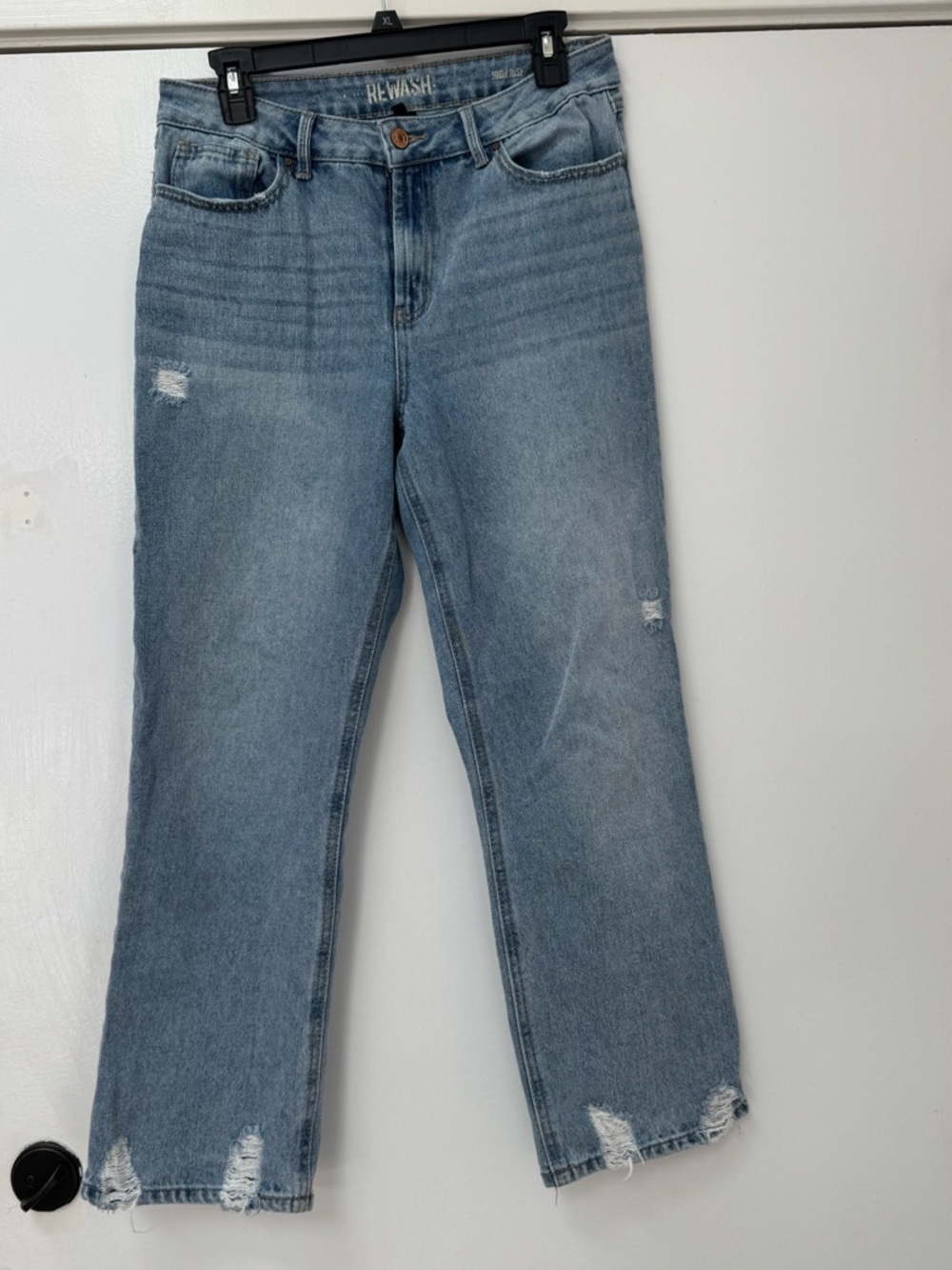 Rewash Light Blue Straight Leg Jeans